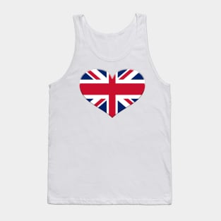 I Love Great Britain - Heart Union Jack Tank Top